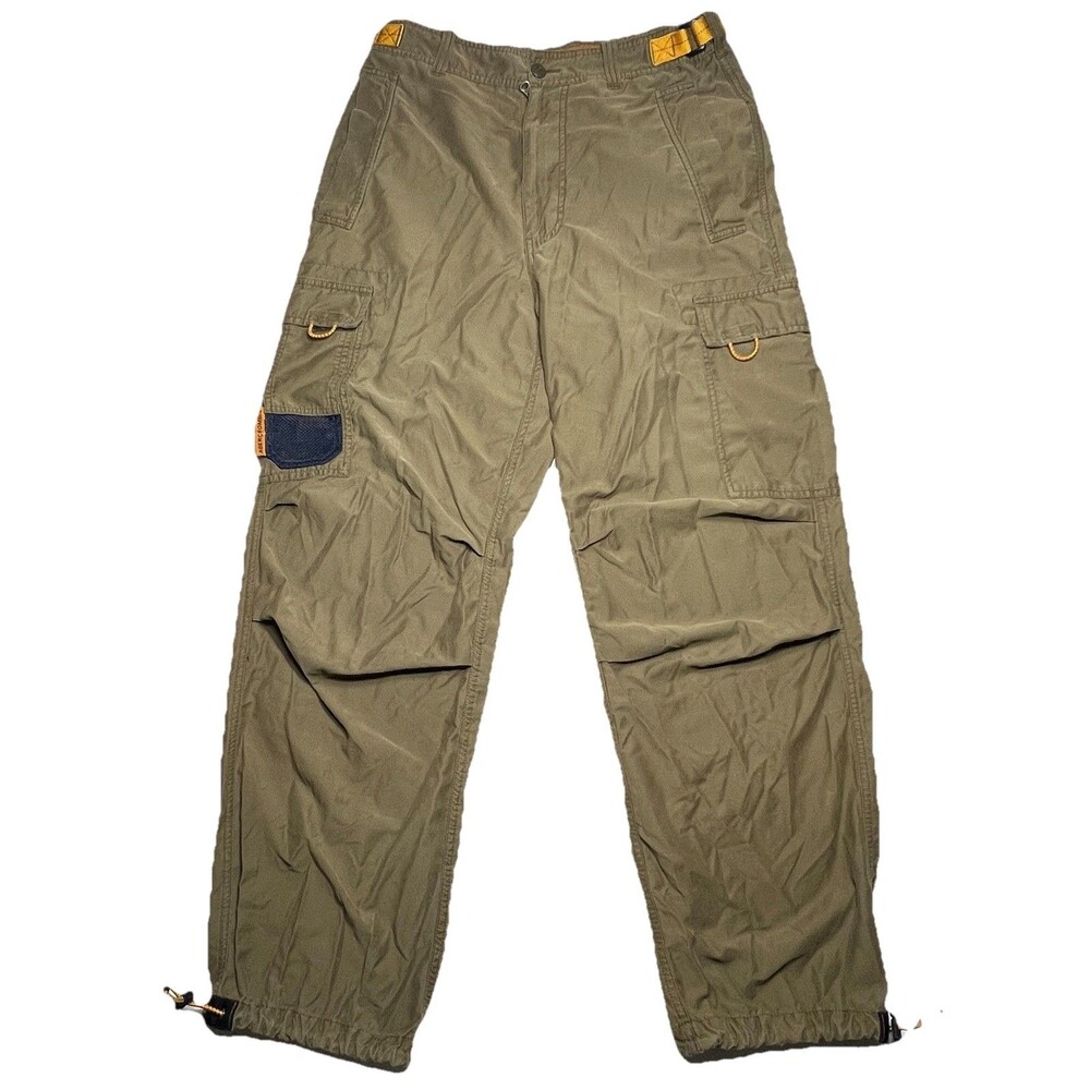 Abercrombie and Fitch Vintage Men’s Paratrooper Pants Military Green Sz L  31X30